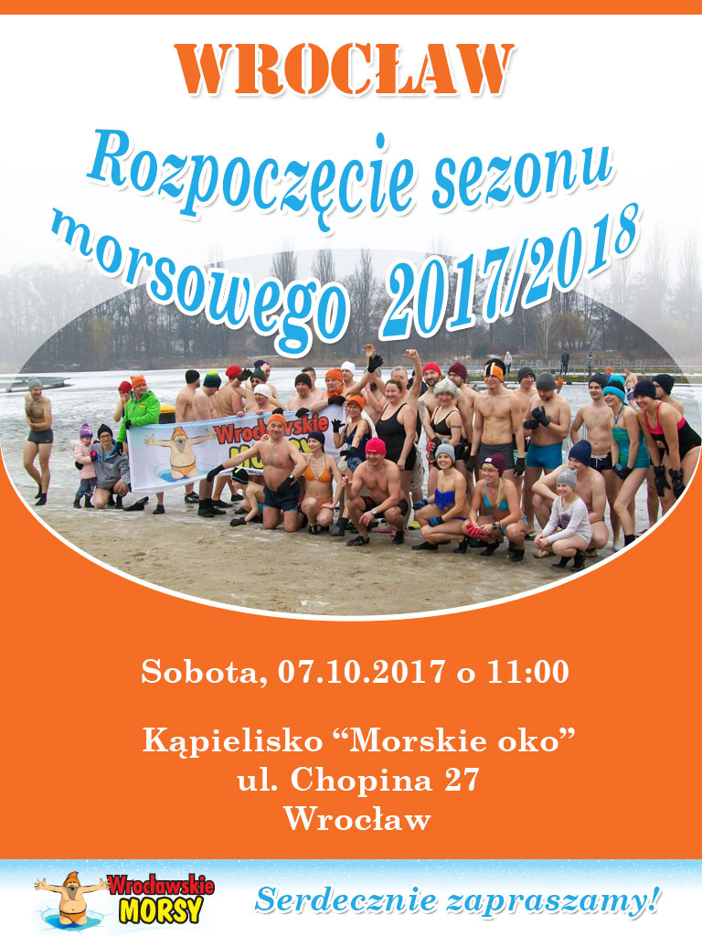 Wrocławskie morsy - rozpoczęcie sezonu morsowego 2017/2018 7 października 2017
